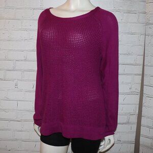 💜 NWT Purple Knitted Sweater – New Directions L